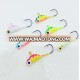 6Pcs/Set 2.6cm/1.9g Mini Lead Fish Winter Ice Fishing Lure Ice Jig